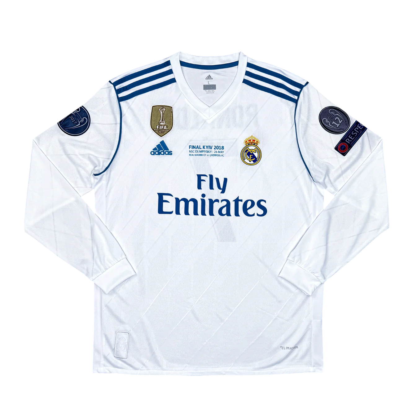 Real Madrid Local 2017/2018 Manga Larga